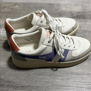 Gola Cream and Purple Casual Sneakers